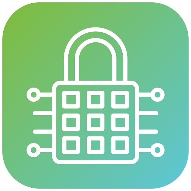 Diseño vectorial del estilo del icono de CyberMatrix