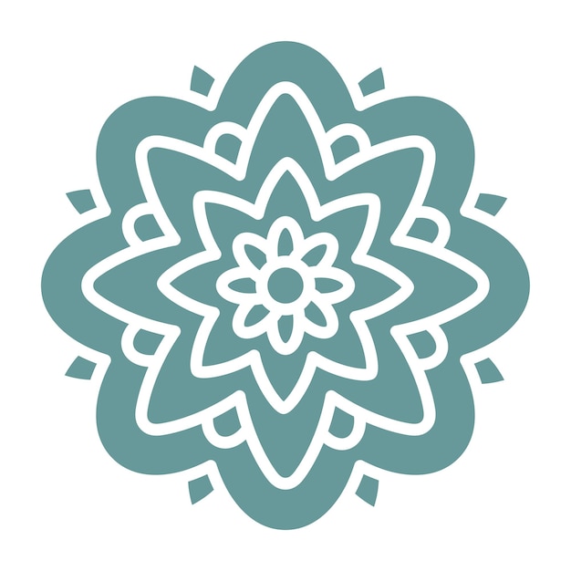 Diseño vectorial Estilo del icono Dahlia