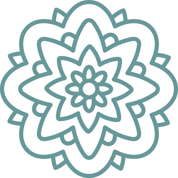 Diseño vectorial Estilo del icono Dahlia