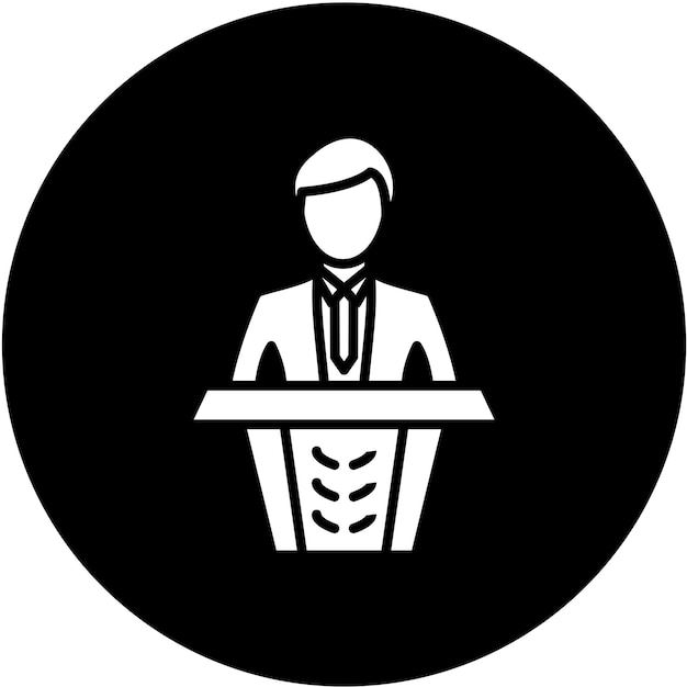 Diseño vectorial de estilo de icono para dar voz
