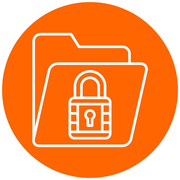 Diseño vectorial Estilo de icono de datos cifrados