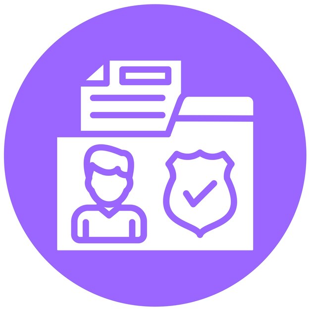 Diseño vectorial Estilo de icono de datos personales sensibles