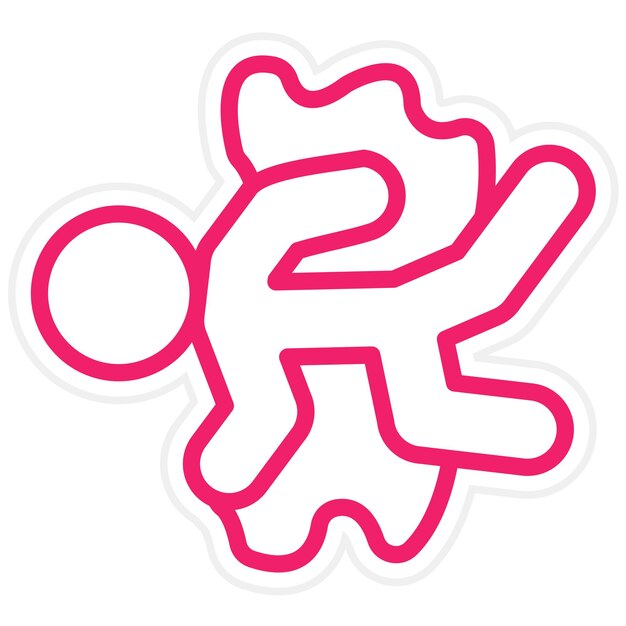 Diseño vectorial del estilo del icono de Dead Man
