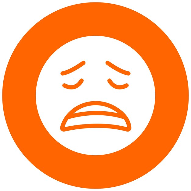 Diseño vectorial estilo de icono decepcionado