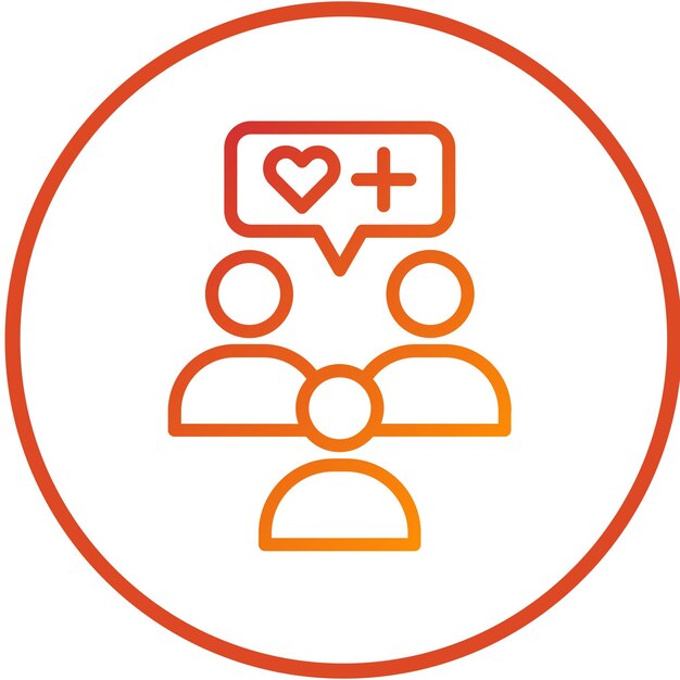 Diseño vectorial de estilo de icono de defensor de la salud