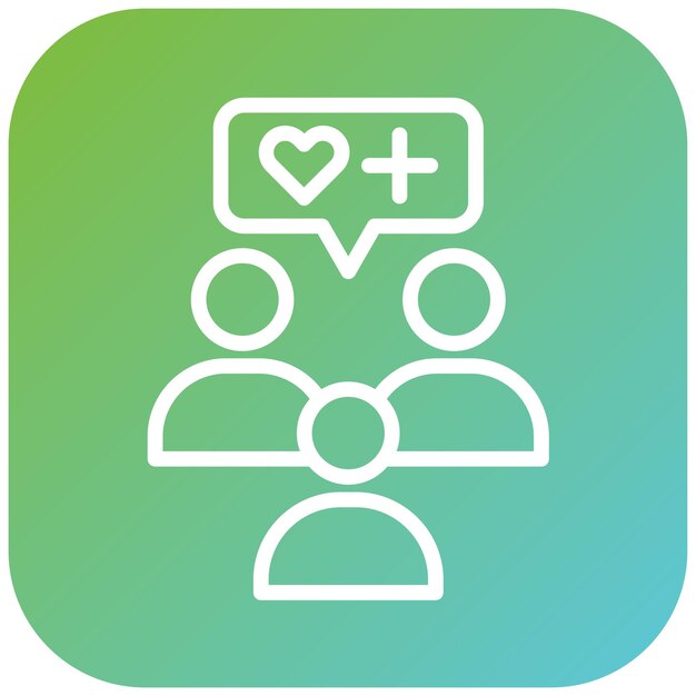 Diseño vectorial de estilo de icono de defensor de la salud