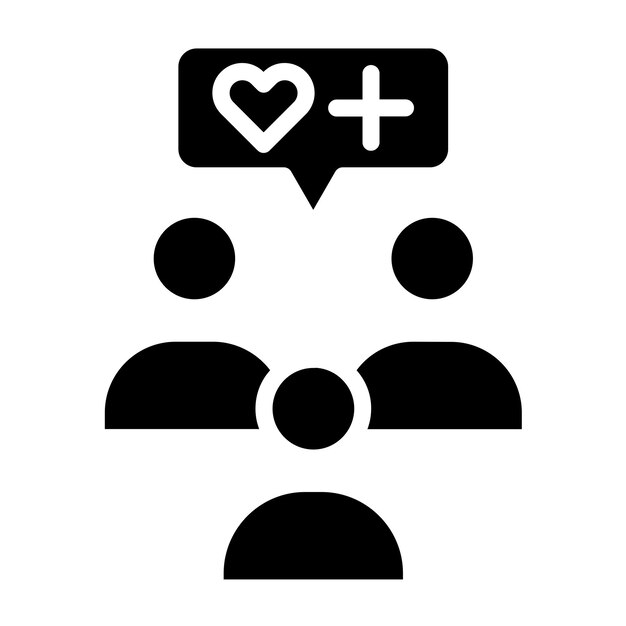 Diseño vectorial de estilo de icono de defensor de la salud