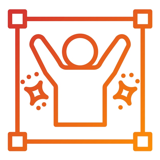 Diseño vectorial Estilo de icono de deleite dinámico