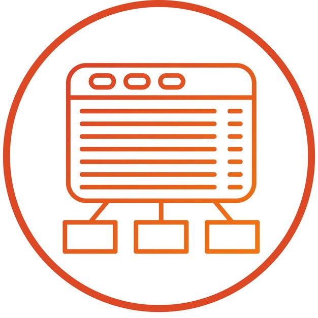 Diseño vectorial Estilo de icono delgado