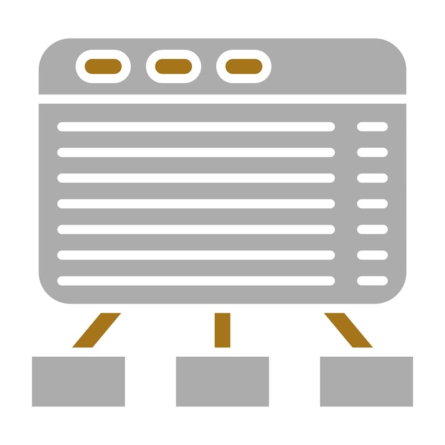 Diseño vectorial Estilo de icono delgado
