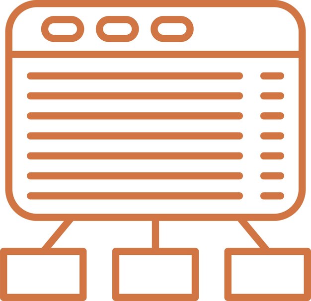 Diseño vectorial Estilo de icono delgado
