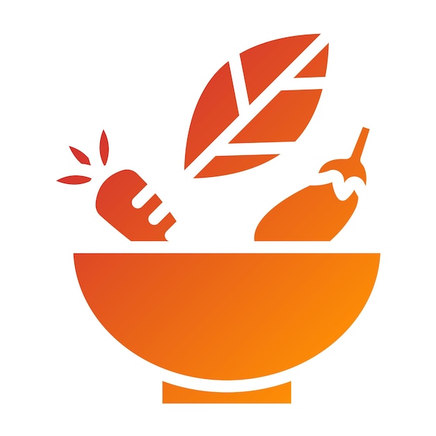 Diseño vectorial Estilo de icono de las delicias de las hierbas