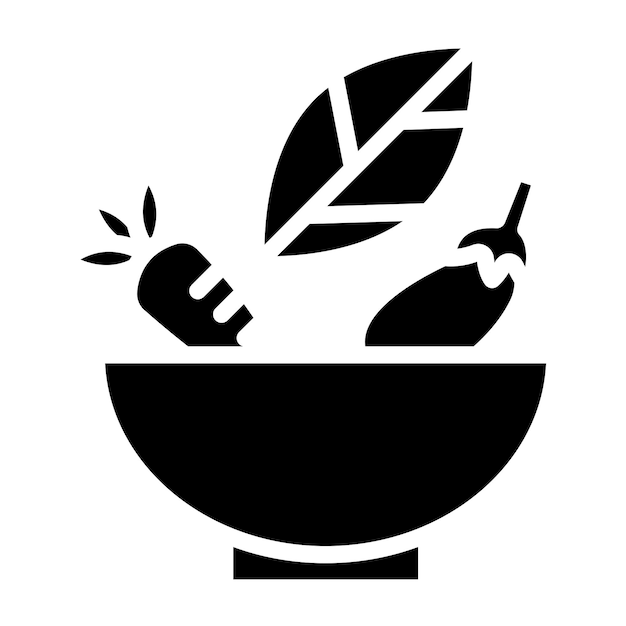 Diseño vectorial Estilo de icono de las delicias de las hierbas