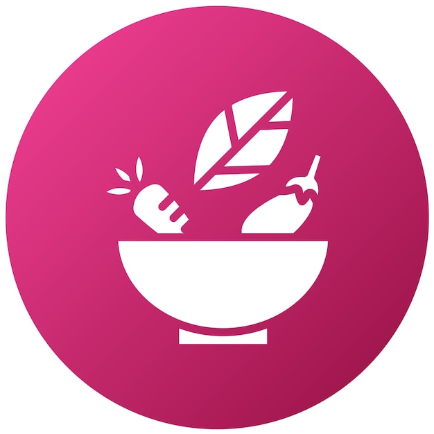 Diseño vectorial Estilo de icono de las delicias de las hierbas