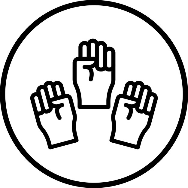 Diseño vectorial de estilo de icono de democracia