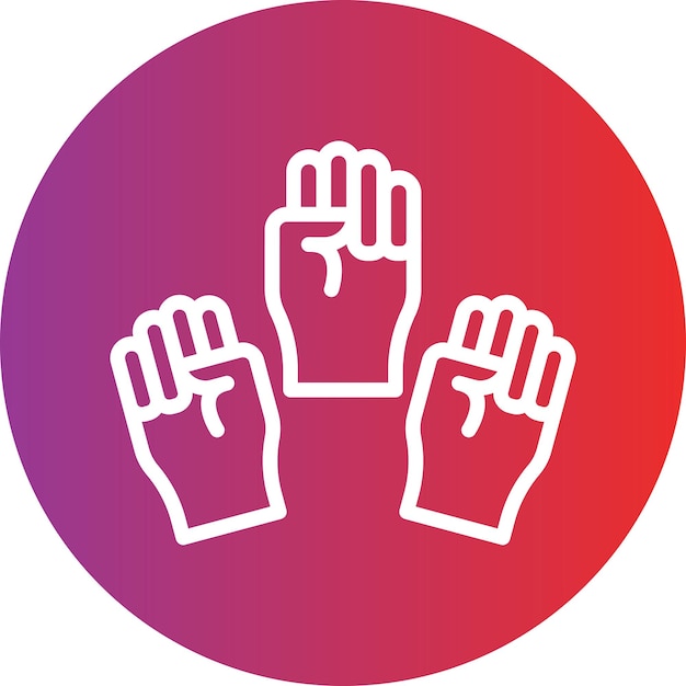Diseño vectorial de estilo de icono de democracia