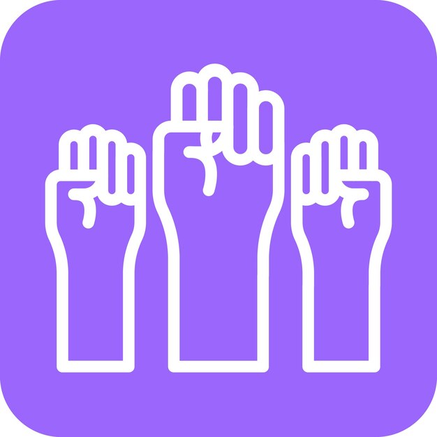Diseño vectorial de estilo de icono de democracia