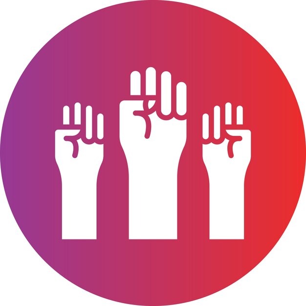 Diseño vectorial de estilo de icono de democracia