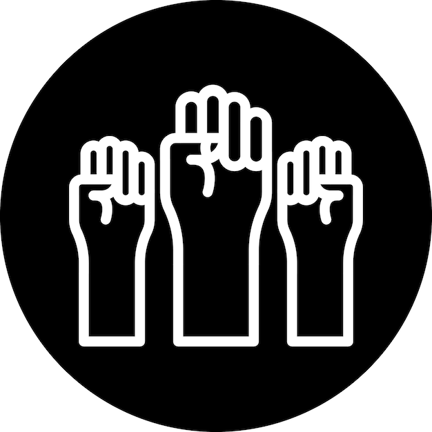 Diseño vectorial de estilo de icono de democracia