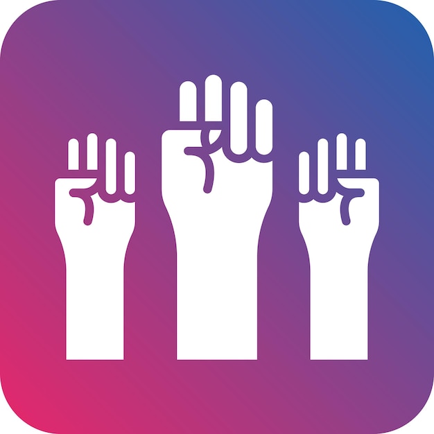 Diseño vectorial de estilo de icono de democracia