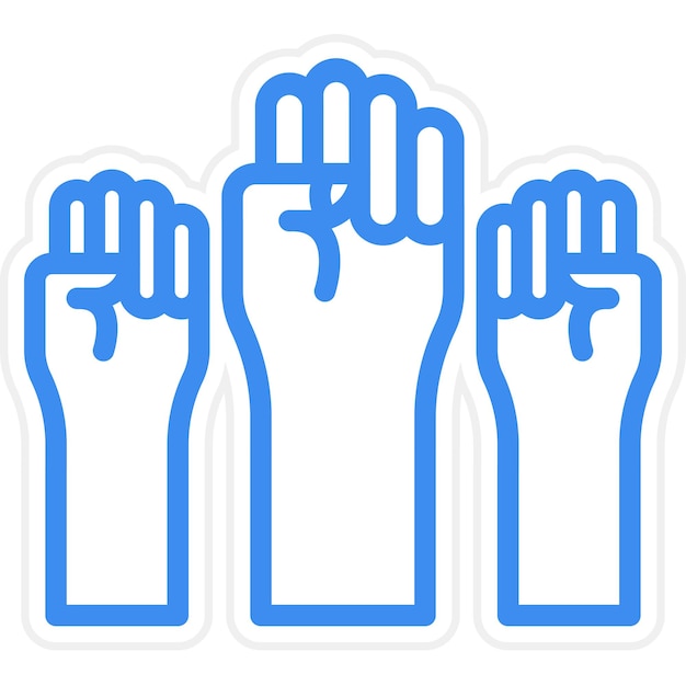 Diseño vectorial de estilo de icono de democracia