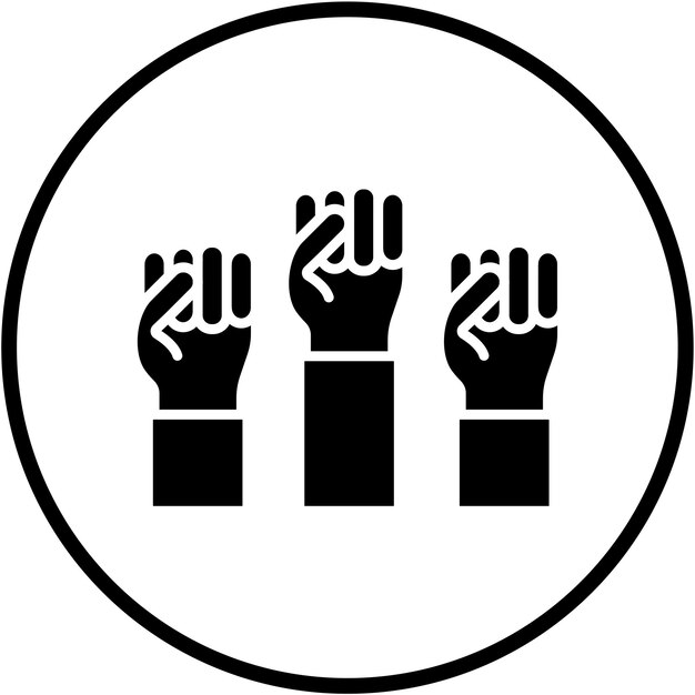 Diseño vectorial de estilo de icono de democracia