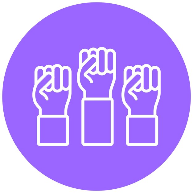 Diseño vectorial de estilo de icono de democracia