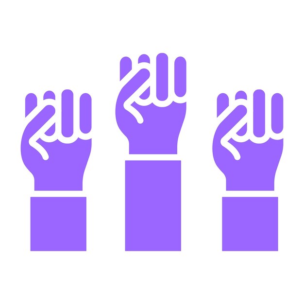 Diseño vectorial de estilo de icono de democracia