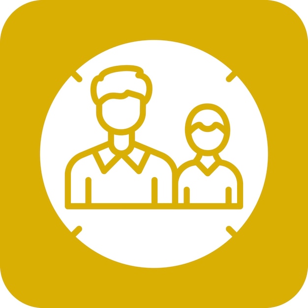 Diseño vectorial Estilo del icono demográfico