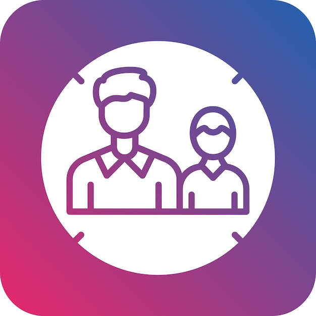 Diseño vectorial Estilo del icono demográfico