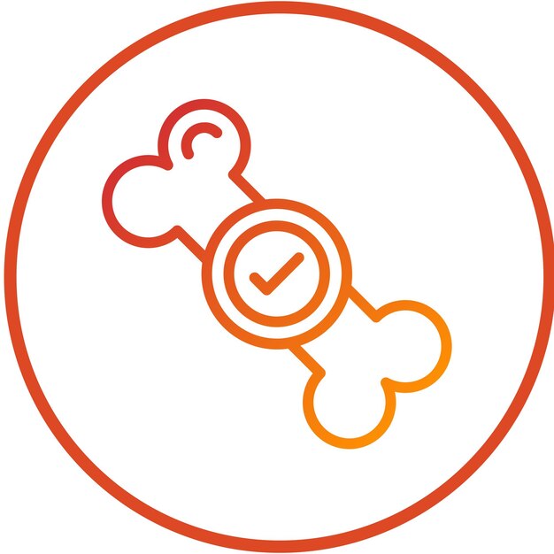 Diseño vectorial Estilo del icono de densidad ósea