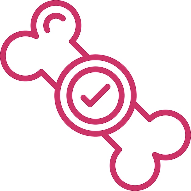 Diseño vectorial Estilo del icono de densidad ósea