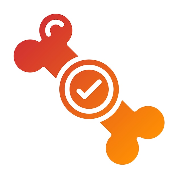 Diseño vectorial Estilo del icono de densidad ósea