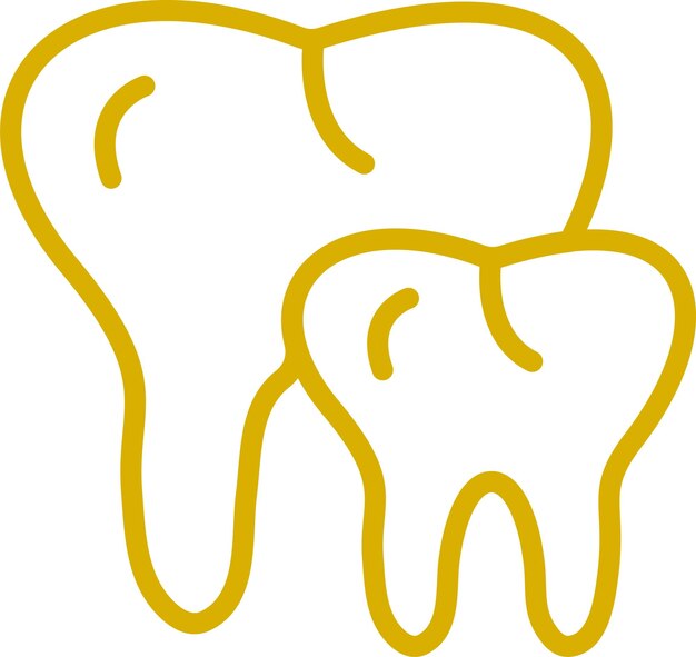 Diseño vectorial del estilo del icono del dentista