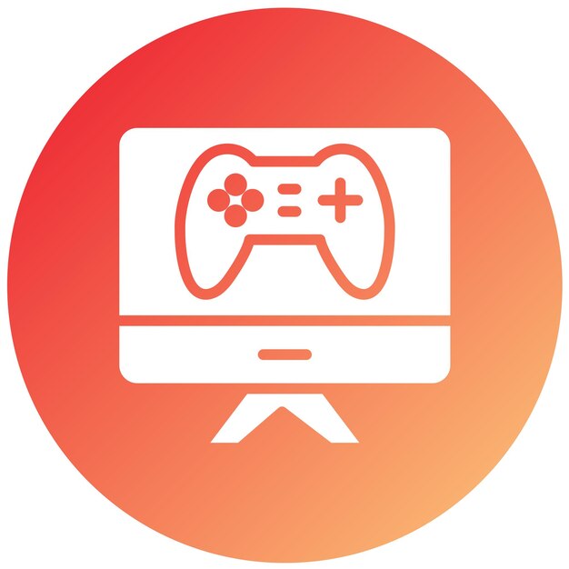 Diseño vectorial Estilo de icono de deportes electrónicos