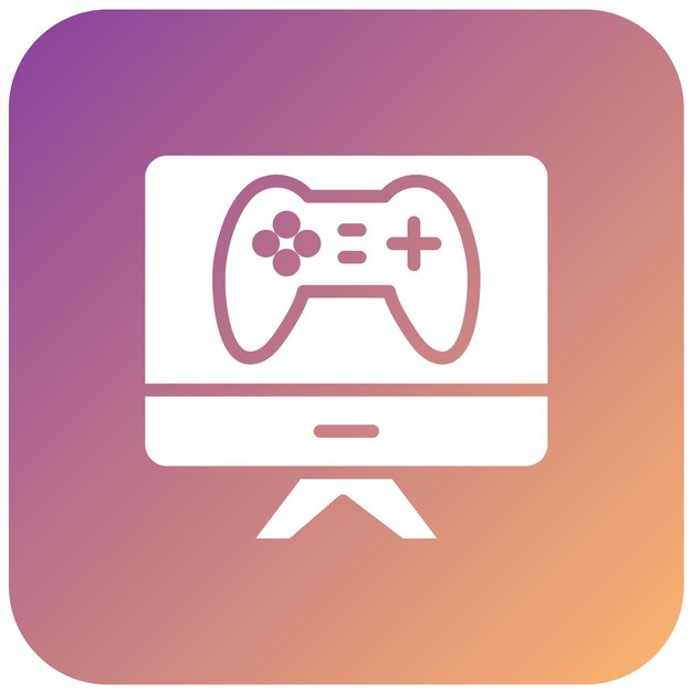 Diseño vectorial Estilo de icono de deportes electrónicos