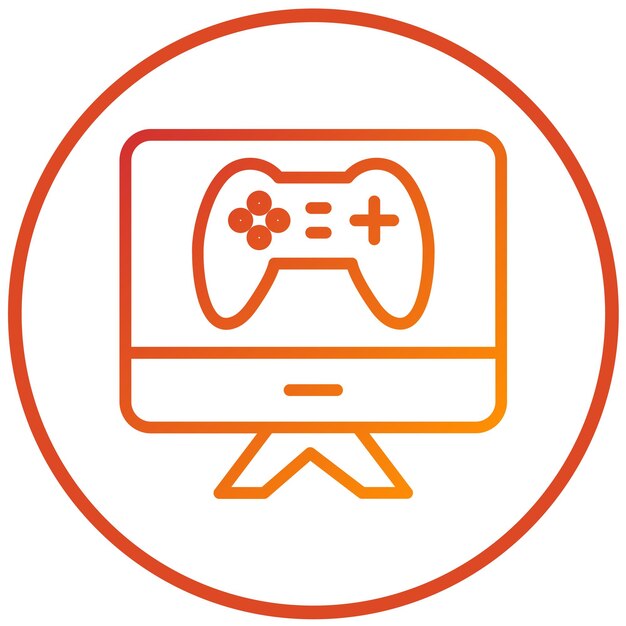 Diseño vectorial Estilo de icono de deportes electrónicos