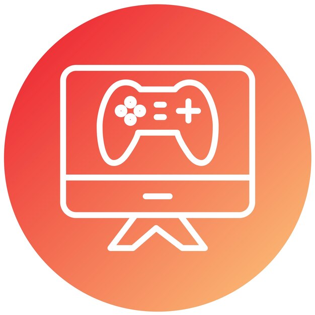 Diseño vectorial Estilo de icono de deportes electrónicos