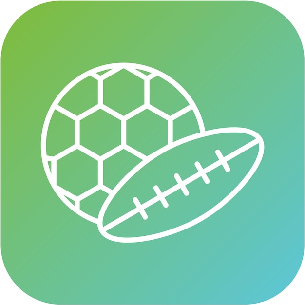 Diseño vectorial Estilo de icono deportivo