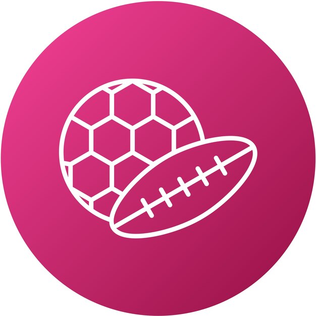Diseño vectorial Estilo de icono deportivo