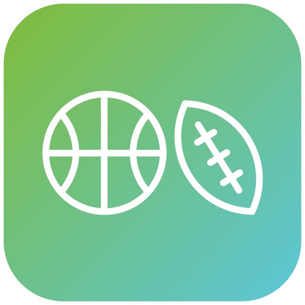 Diseño vectorial Estilo de icono deportivo