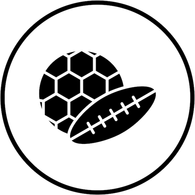 Diseño vectorial Estilo de icono deportivo