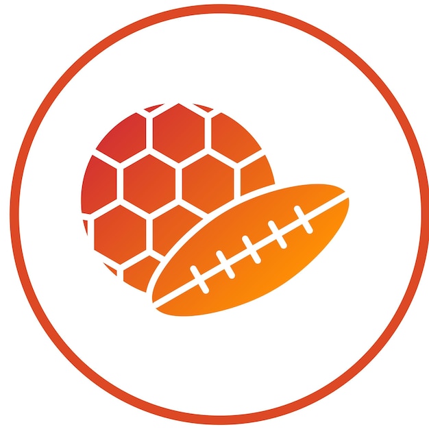 Diseño vectorial Estilo de icono deportivo