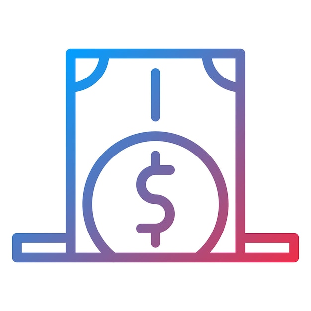 Diseño vectorial Estilo del icono de depósito