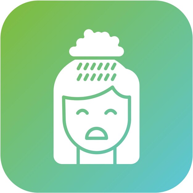 Diseño vectorial Estilo del icono de depresión