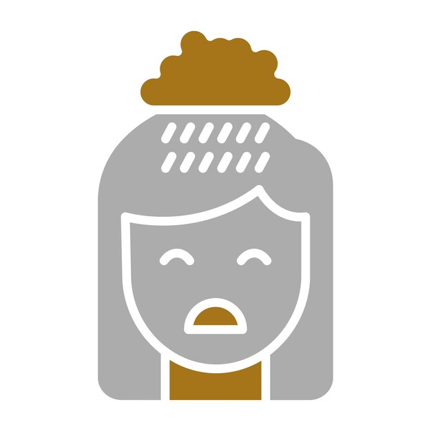 Diseño vectorial Estilo del icono de depresión