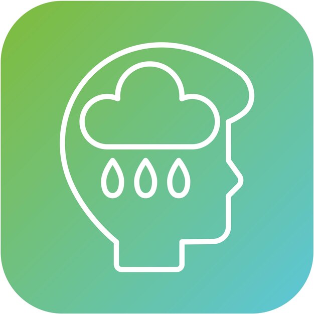 Diseño vectorial de estilo de icono deprimido