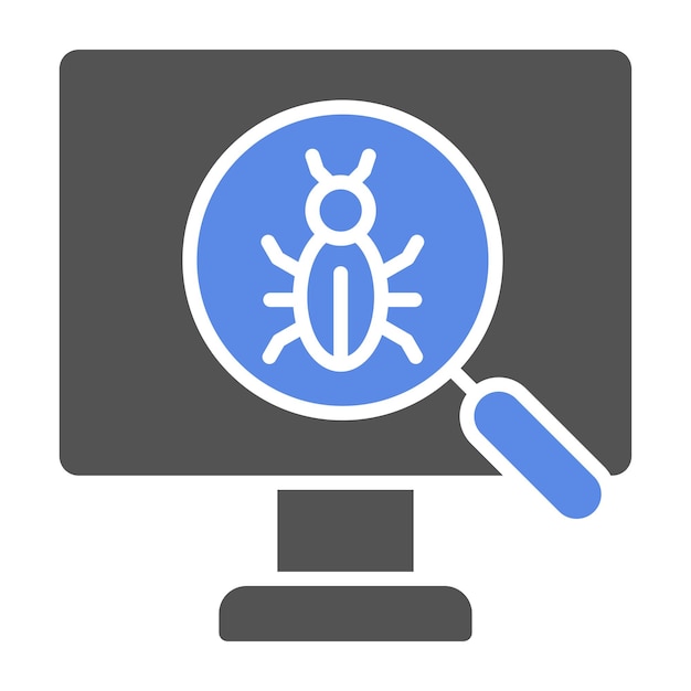Diseño vectorial Estilo del icono de depuración
