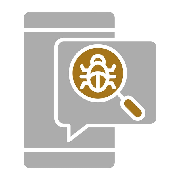 Diseño vectorial Estilo del icono de depuración