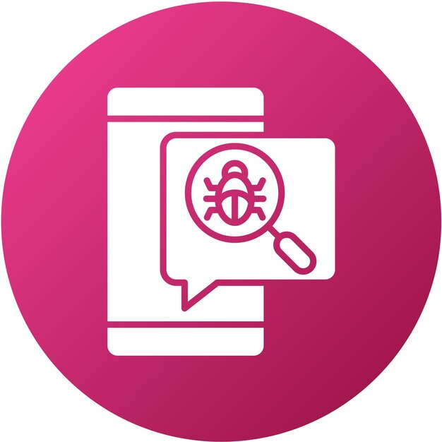 Diseño vectorial Estilo del icono de depuración